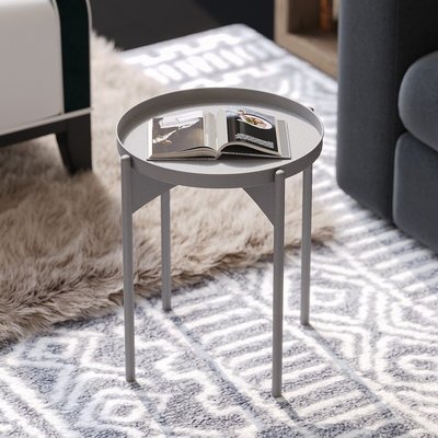 Bout de canapé avec plateau rond en Métal H57 cm - COLE CALICOSY