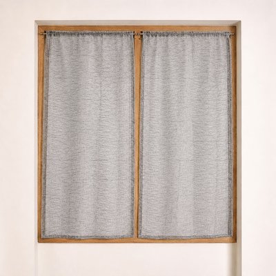 Paire de petits voilages organza uni HOME MAISON