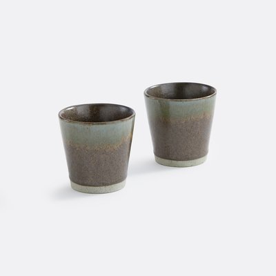 2er-Set Tassen Arzana, Steingut mit reaktiver Glasur LA REDOUTE INTERIEURS