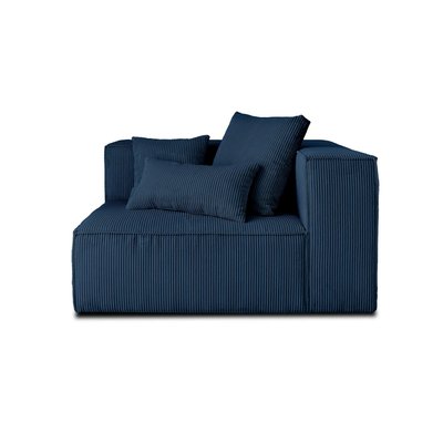 Module d'assise droit en Velours côtelé - COLOMBINE LISA DESIGN