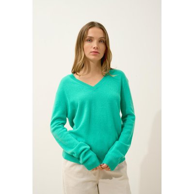 Pull Col V  Jungle Nora JUST CASHMERE