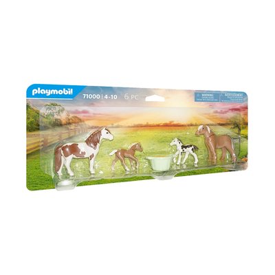 Country 2 poneys islandais et poulains PLAYMOBIL