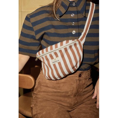 Sac banane en coton, RAYURES GABRIELLE PARIS