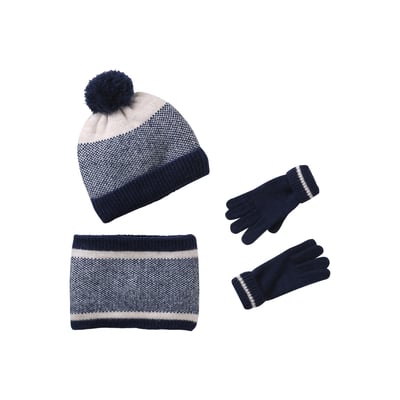 Ensemble bonnet, snood et gants VERTBAUDET
