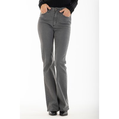 Jean bootcut gris femme La Redoute