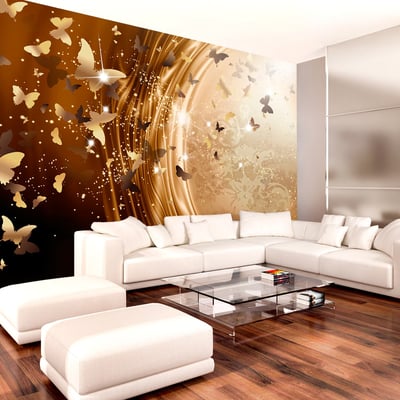 Papier peint intissé panoramique Abstractions Golden Path EDEN