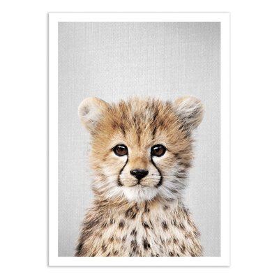 Affiche d’art 50 x 70 cm - Baby cheetah - Gal Design WALL EDITIONS