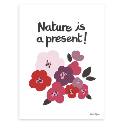 Affiche fleurs MILLY & FLORE LILIPINSO