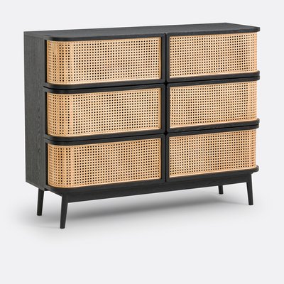 Commode 6 tiroirs en cannage Laora LA REDOUTE INTERIEURS