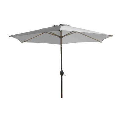 Parasol en alu et toile polyester grise MARBELLA DCB GARDEN