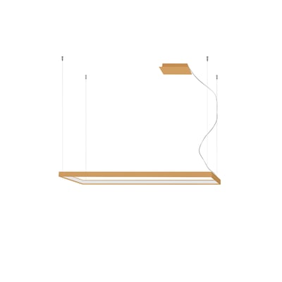 Lustre Aluminium Doré LED 1 Tuula EDEN