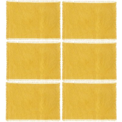 Lot de 6 Sets de table Maha en coton TOILINUX