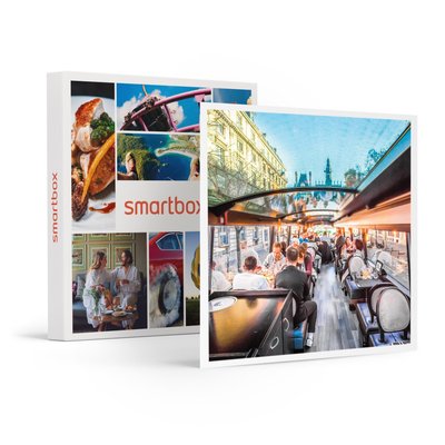 Repas insolite 4 plats et visite de Paris dans le bus à impériale Champs-Élysées - SMARTBOX - Coffret Cadeau Gastronomie SMARTBOX