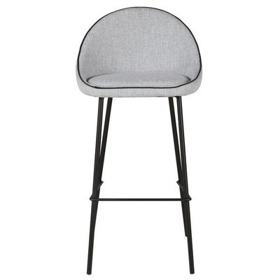 Chaise de bar en tissu  et pieds métal Maya ZAGO