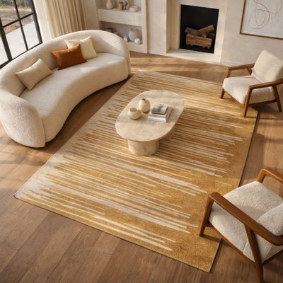 Tapis moderne tissé jacquard intérieur extérieur  AXEL LIGNES THE DECO FACTORY