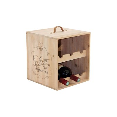 Range-bouteilles 6 bouteilles en bois AUBRY GASPARD