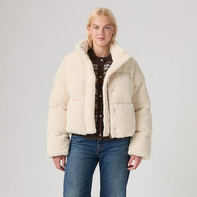 Doudoune courte col montant, en sherpa LEVI'S