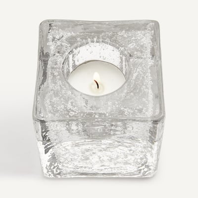 Bougeoir en verre soufflé à la bouche, hauteur 8 cm, CASARE AM.PM