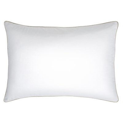 Taie d'oreiller unie en coton bio, Made in France, BLANC D'ECUME A DEMAIN