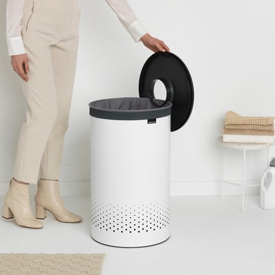 Laundry Bin with a Plastic Lid, 60L BRABANTIA