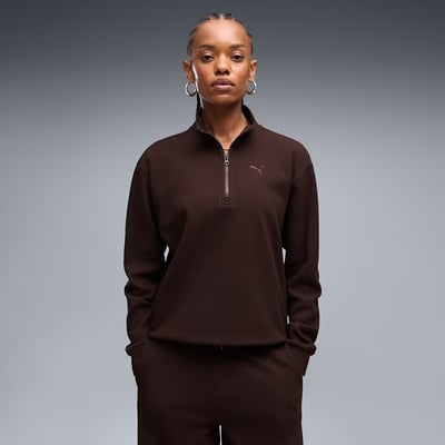 Felpa con mezza cerniera ESSENTIALS ELEVATED PUMA