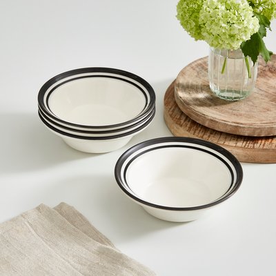 Set of 4 Potter's Stripe Oatmeal Bowls PORTMEIRION