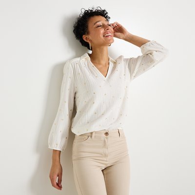 Blouse en gaze de coton GRAIN DE MALICE