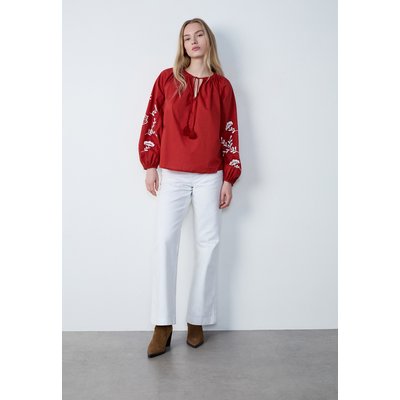 Blouse avec broderies sur les manches SOLENE BROD ETAM