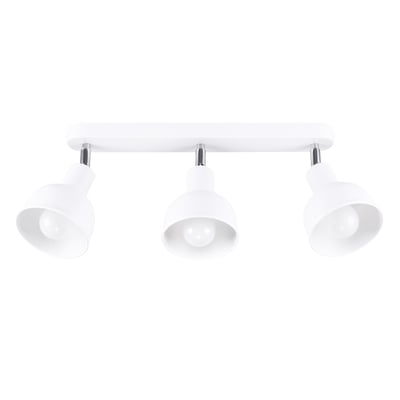Plafonnier Acier Blanc E27 3 Elba EDEN