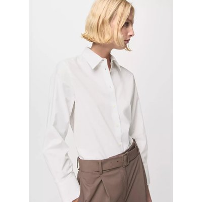 Chemise droite mélange coton et lyocell MANGO