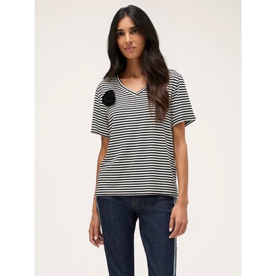 T-shirt en jersey de viscose élasthanne à rayures MOTIVI