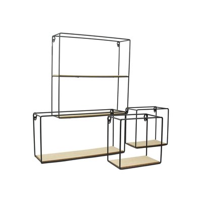 Etagère 4 éléments en bois et métal Factory CMP