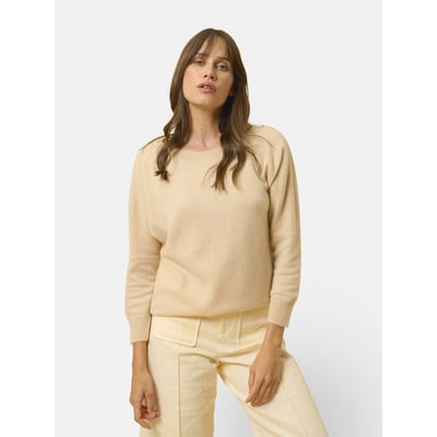 Pull Chauve Souris Sable Rebecca JUST CASHMERE