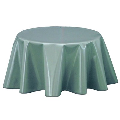 Nappe en toile cirée ronde design uni Joys TOILINUX