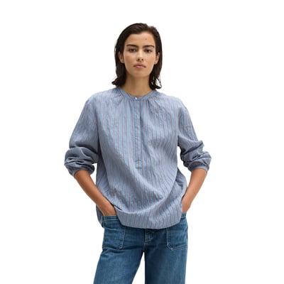 Chemisier à rayures, coupe classique en mélange de modal MARC O'POLO