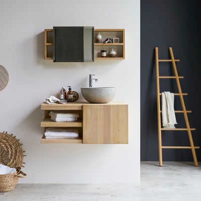 Meuble Salle De Bain en Teck massif, TYPO TIKAMOON