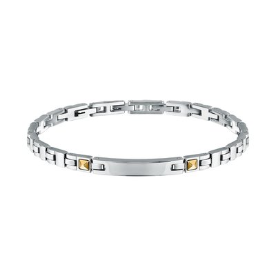Bracelet en acier, cristaux, GOLD MORELLATO