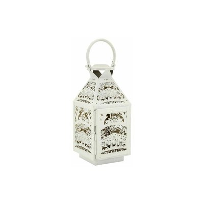 Lanterne carrée en métal blanc AUBRY GASPARD