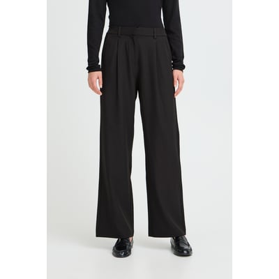 Pantalon large à pinces, taille elastiquée ICHI
