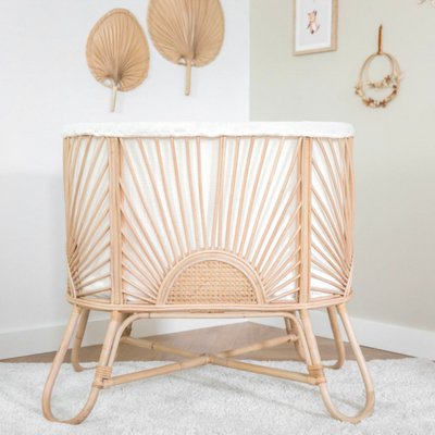 Berceau bébé en rotin naturel et cannage - FLORES SAUDARA COLLECTIONS