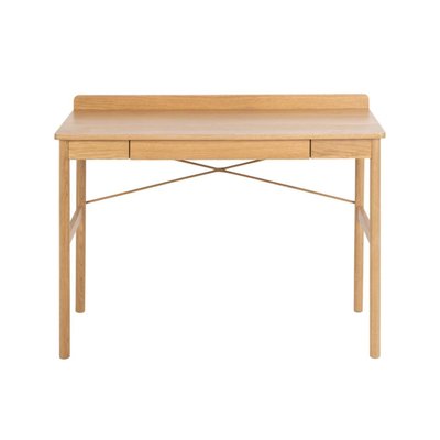 Bureau scandinave en bois naturel avec tiroir L100 - PACO HELLIN, DEPUIS 1862