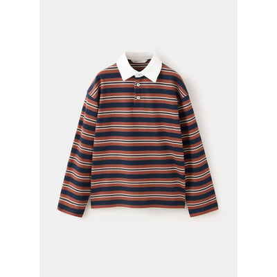 Polo à rayures relaxed-fit MANGO KIDS