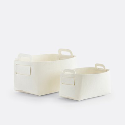 Set of 2 Veltinis Felt Baskets LA REDOUTE INTERIEURS