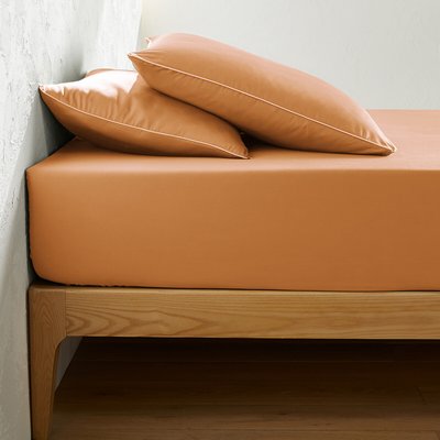 Bérénice Cotton Satin 30cm 300 Thread Count Fitted Sheet EMMA X LA REDOUTE INTERIEURS 