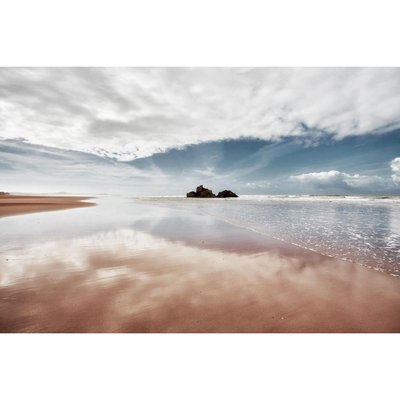 Tableau mural plage de sable ocre CEANOTHE