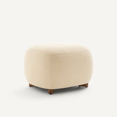 Pouf en velours reliefé, MODALIE, design Emmanuel Gallina AM.PM X EMMANUEL GALLINA