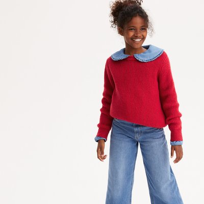 Pull col rond en maille LA REDOUTE COLLECTIONS