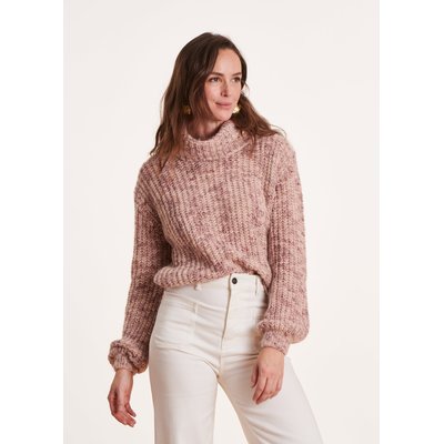 Pull maille irisée col boule LA FEE MARABOUTEE
