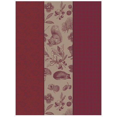 Torchon en Coton, DANS LES BOIS TRYPTIQUE LE JACQUARD FRANCAIS