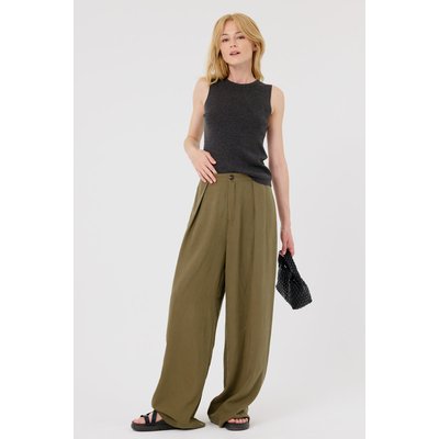 Pantalon large à taille haute élégance et minimalisme JEANNE ARTLOVE